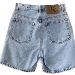 Calvin Klein High Waisted Denim Jean Shorts